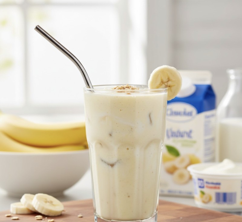 Nguyên liệu cần có để làm sinh tố chuối sữa chua