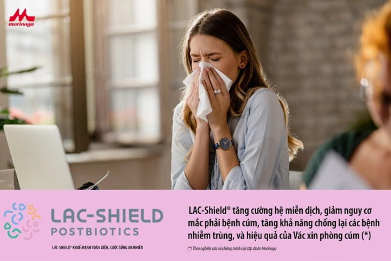 LAC-Shield® giúp nâng cao hiệu quả của việc tiêm phòng cúm thông qua cách tăng cường đáp ứng miễn dịch