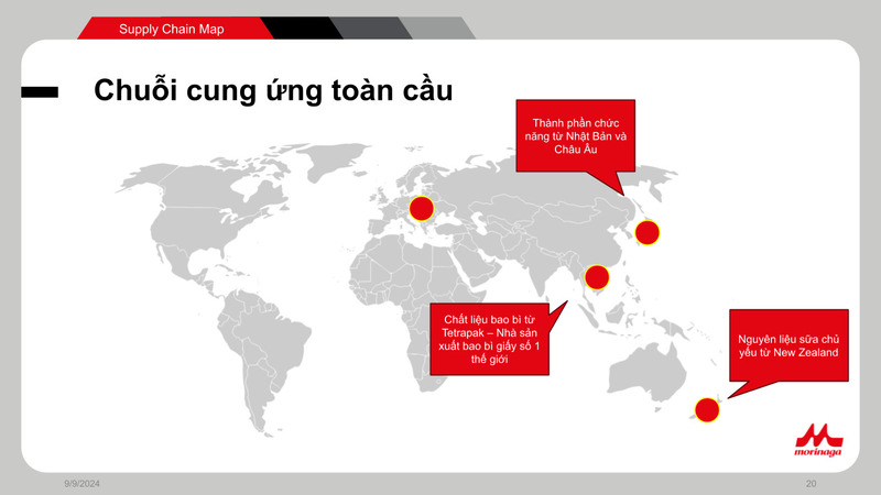 Chuỗi cung ứng toàn cầu của Morinaga Nutritional Foods Việt Nam