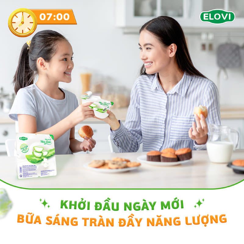 Sữa chua Elovi 100g được khuyến nghị có thể dùng cho bé từ 1 tuổi trở lên.