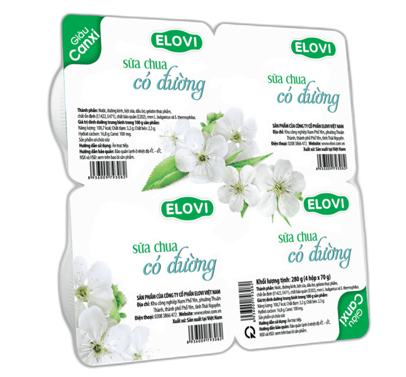 Sữa chua ăn Elovi với quy trình lên men tự nhiên, đảm bảo chất lượng