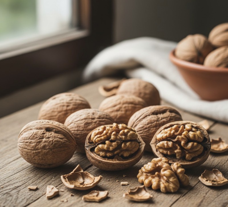 Hạt óc chó là loại thực phẩm chứa hàm lượng chất xơ cao, hỗ trợ kiểm soát cân nặng dễ dàng