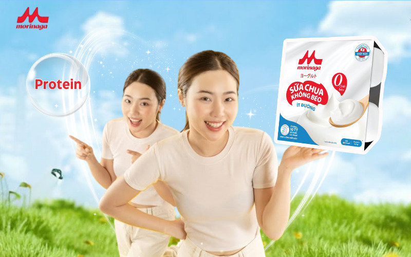 Protein có trong sữa chua ít đường giúp hỗ trợ tái tạo và phục hồi cơ bắp sau khi tập luyện