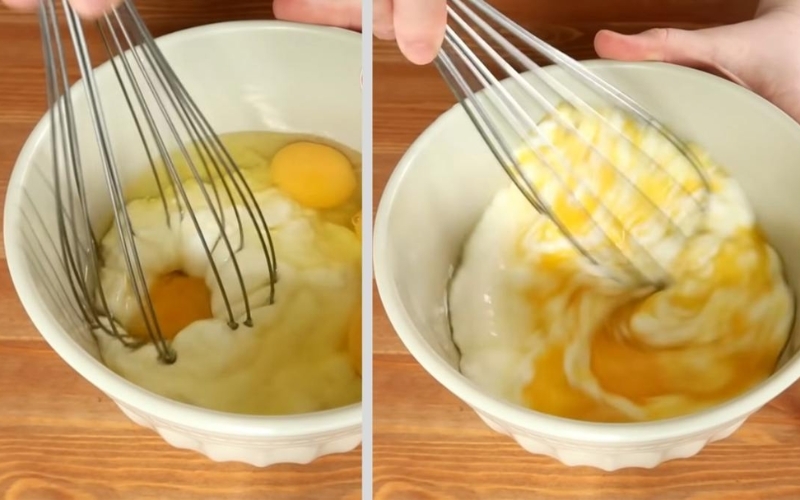 Trộn sữa chua – tạo vị cân bằng, kem mịn chuẩn vị