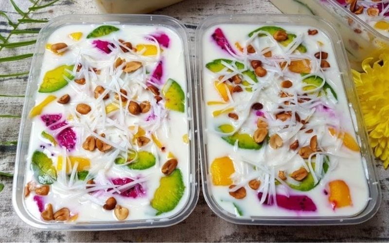 Kem sữa chua trái cây – mát lạnh, béo thơm khó cưỡng