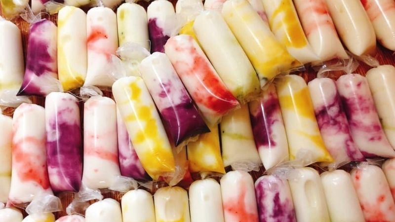 Thành phẩm làm sữa chua dẻo trái cây