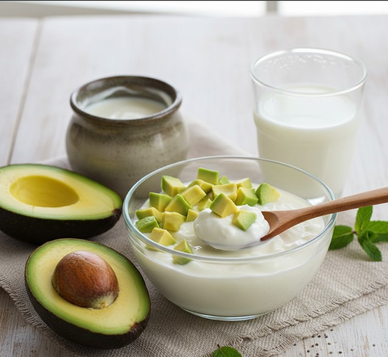 Sự kết hợp giữa bơ và sữa chua tốt cho mắt