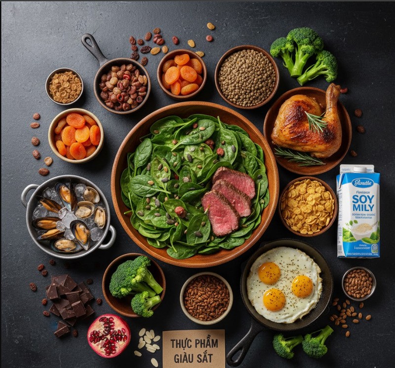 Dinh dưỡng đúng và đủ giúp cải thiện thiếu máu