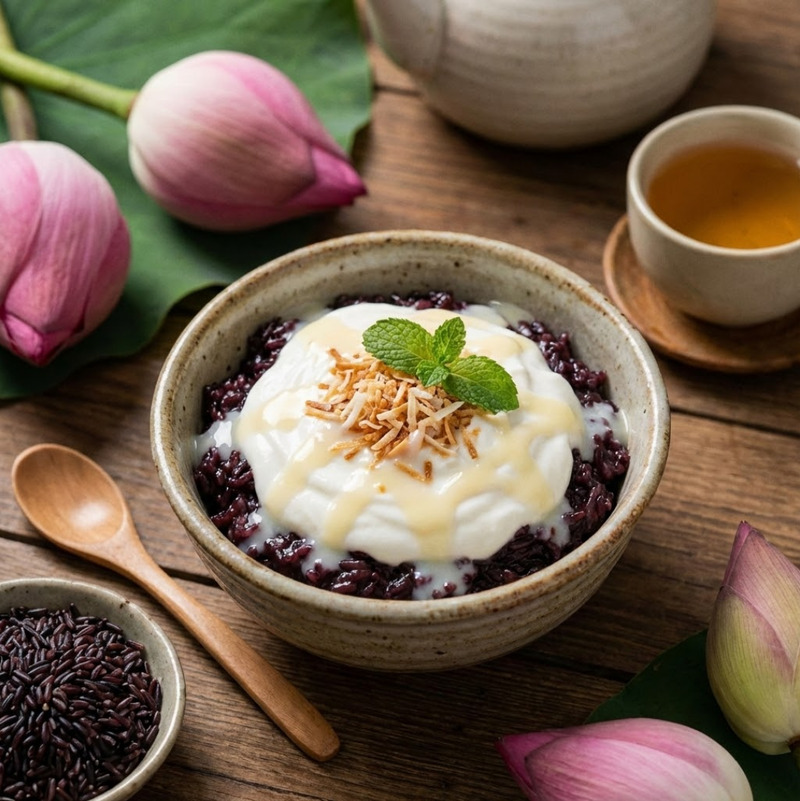 Sữa chua nếp cẩm giúp cải thiện hệ tiêu hoá hiệu quả