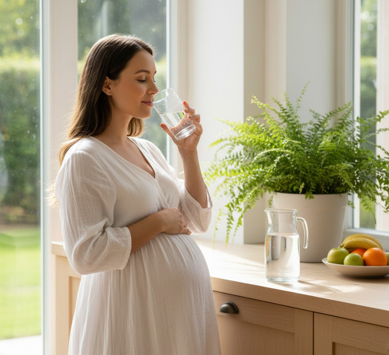 Uống đủ nước, mẹ khỏe - thai nhi phát triển tốt!