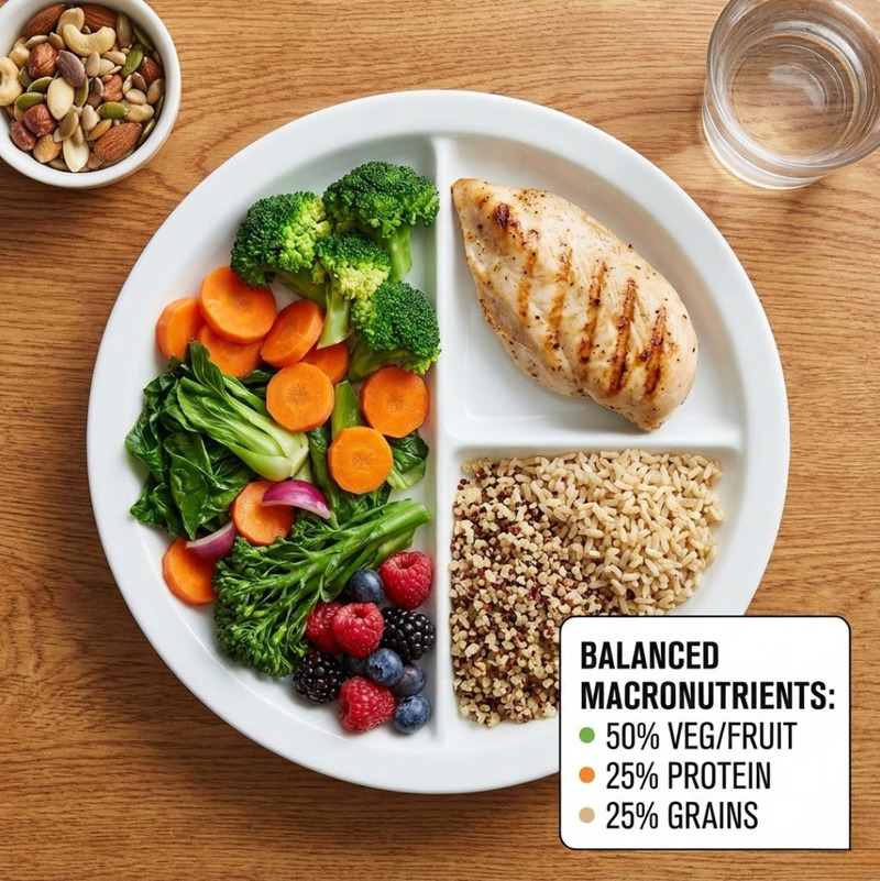 Chế độ ăn khoa học phải bao gồm đầy đủ 4 nhóm chất chính