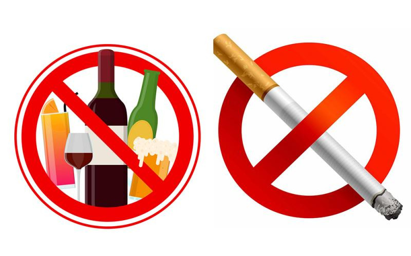 Hạn chế hoặc không nên sử dụng chất kích thích