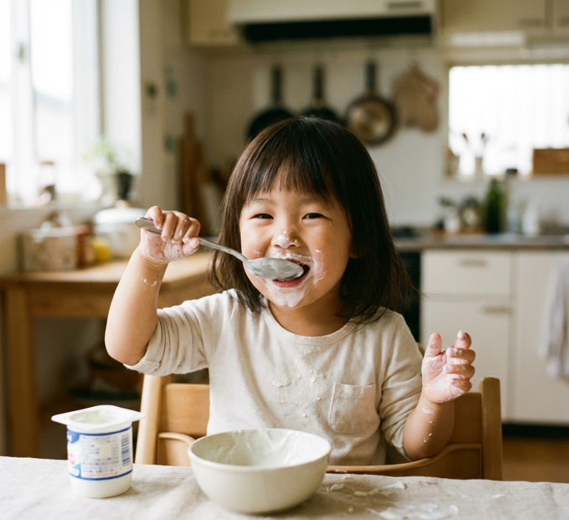 Sữa chua giúp hỗ trợ quá trình tiêu hóa và tăng cường hệ miễn dịch tự nhiên cho bé