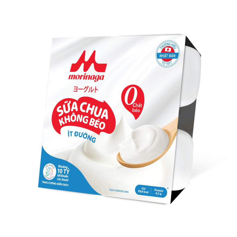 Sữa chua Morinaga ngọt thanh, chua nhẹ – bí quyết từ công thức Nhật Bản