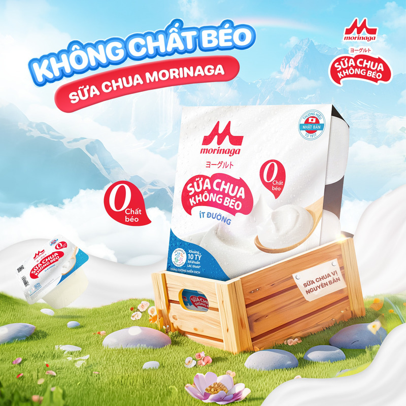 Sữa chua không béo ít đường Morinaga mang lại nhiều lợi ích thiết thực cho hệ tiêu hóa
