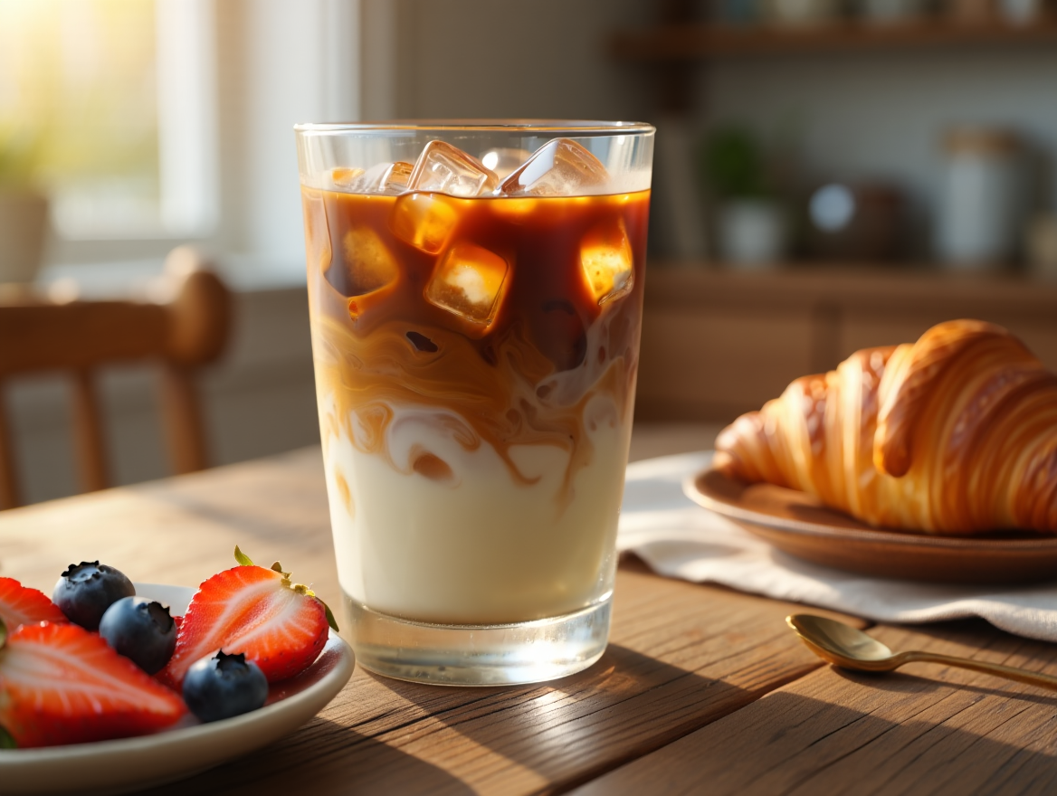 Cà phê sữa chua tạo nên sự hòa quyện giữa vị đắng nhẹ, thơm nồng và vị chua ngọt thanh mát