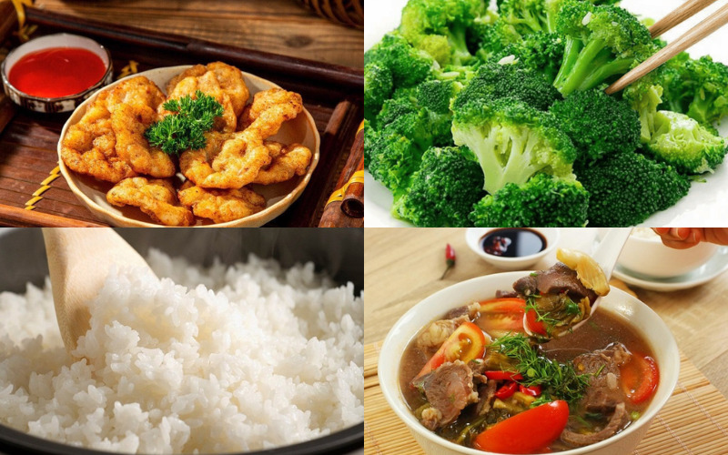 Bữa trưa ngon miệng đủ chất