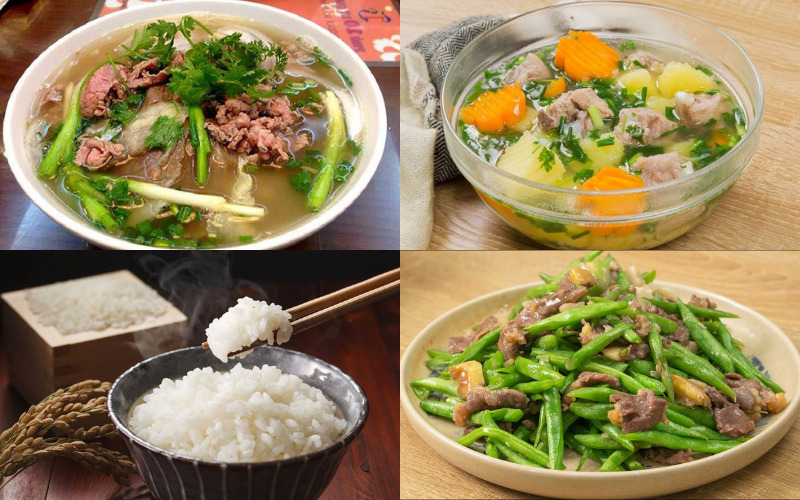 Lập thực đơn tăng cân cả tuần với các bữa sáng, trưa, tối giàu năng lượng và đầy đủ dinh dưỡng