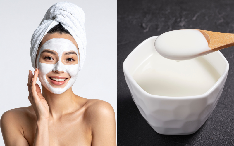Tại sao lại chọn sữa chua không đường để đắp mặt