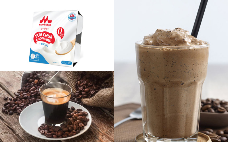 Sữa chua đánh đá cà phê