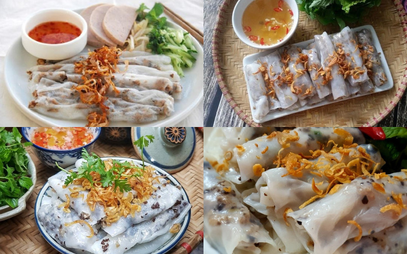 Bữa sáng truyền thống với bánh cuốn mềm mịn, thơm mùi gạo, đầy đủ năng lượng