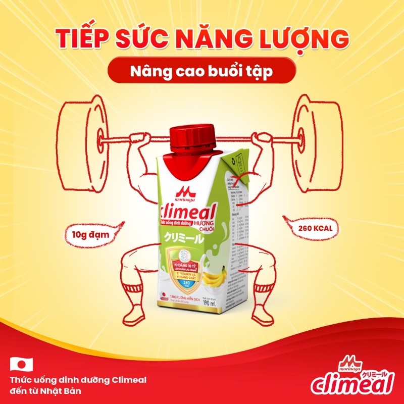 Sữa Climeal là lựa chọn linh hoạt để giúp bổ sung năng lượng và cung cấp vi chất cho ngày dài khoẻ mạnh