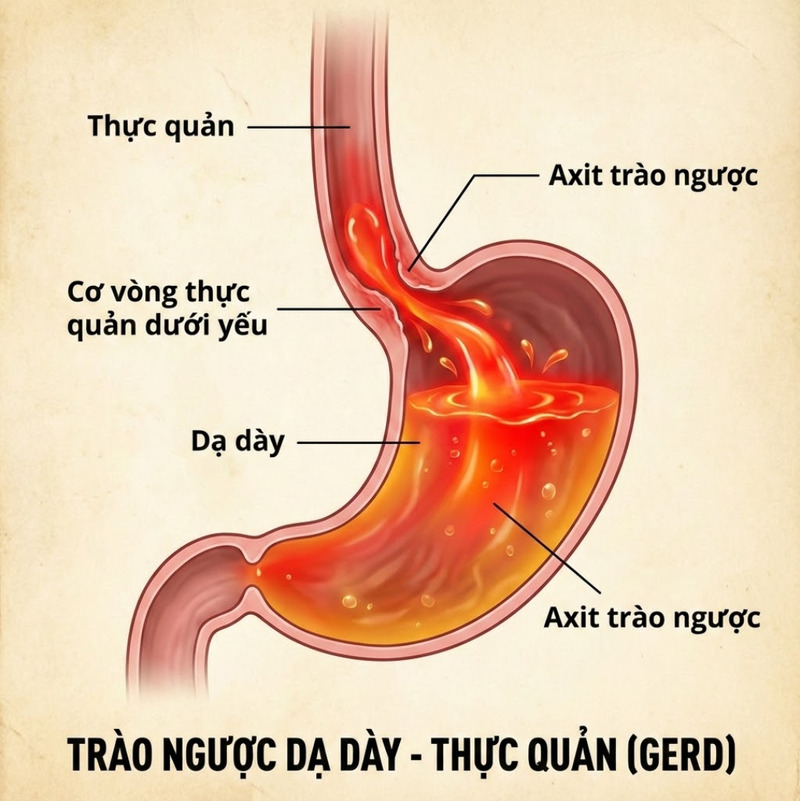 Giảm trào ngược dạ dày bằng lối sống lành mạnh, khoa học