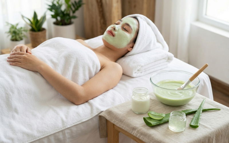 Đắp mặt nạ bằng sữa chua nha đam Đắp mặt nạ bằng sữa chua nha đam