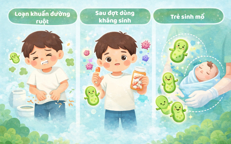 Khi nào ba mẹ nên bổ sung men vi sinh cho bé? Khi nào ba mẹ nên bổ sung men vi sinh cho bé?